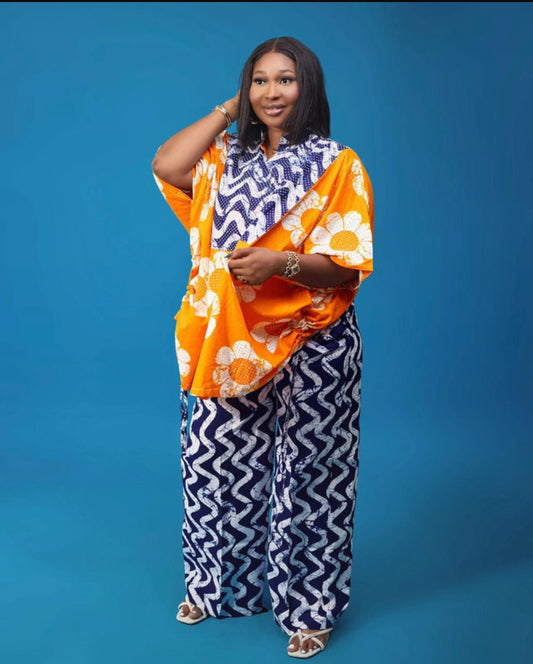 Multiple shade ankara color