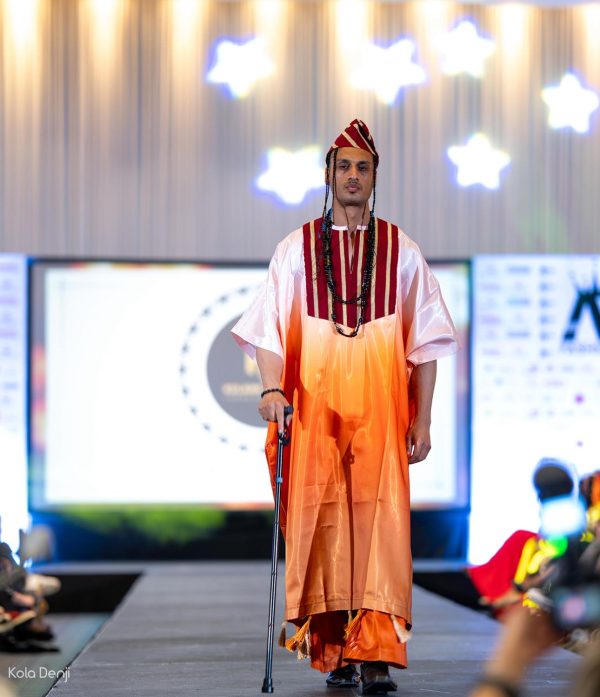 Crown of Heritage Collection – Regal Flame Agbada Set - Image 2